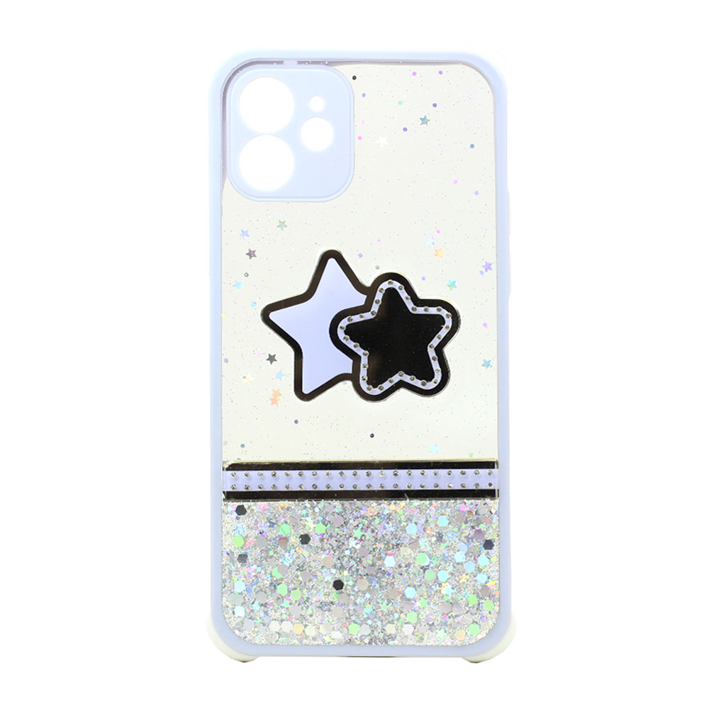 Glitter Jewel Diamond Armor Bumper Case with Camera Lens Protection Cover for Apple iPHONE 12 / 12